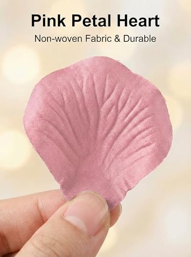 1000 Pcs Artificial Fake Rose Petals,Flower Petals for Romantic Night, Engagement, Party, Wedding, Event Flower Decorations, in Bulk(Pale Pink) - color: Pale Pink, size: 1000Pcs