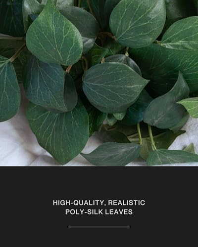 Retrograde 32" Realistic Fake Pothos Ivy Plant Silk Artificial Plant for Aesthetic Home Decor Indoor (Dark Green) - color: Dark Green