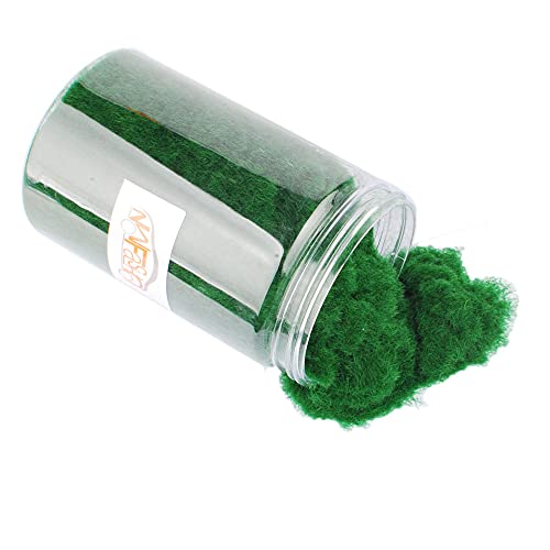 NWFashion 90G Dress Tree Flower Static Grass Dressing Scatter Flock Miniature Model Trees for Fairy Garden (01 Deep Green)