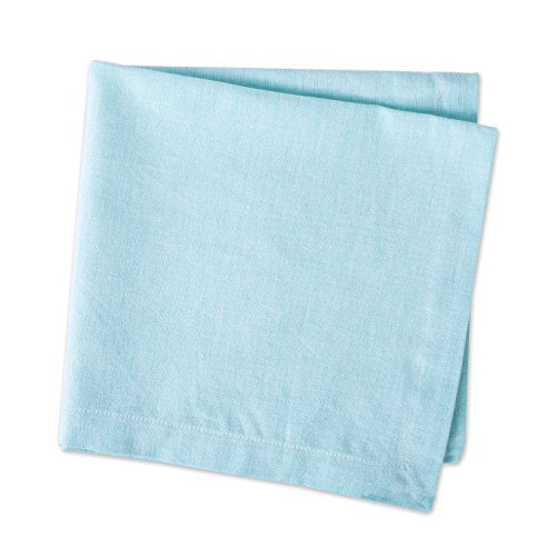 DII Chambray Kitchen, Tabletop Collection, Aqua, Napkin Set - color: Aqua, size: 20" x 20" (Set of 6)