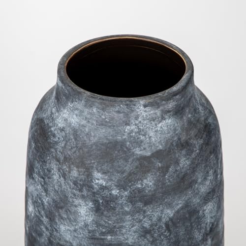 Briful Ceramic Flowers Vase Home Decor, Kitchen Dining Farmhouse Table Vases, Rustic Vintage Living Room Bathroom Bedroom Decorations for Office Coffee Desk Fireplace Shelf Mantel (11” Tall) - color: Lightslategray, size: 11 Inch