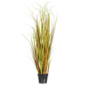 Vickerman Everyday 48" Artificial Mixed Brown Grass with Black Plastic Pot - Faux Grass Plant Decor - Home Or Office Indoor Greenery Accent - size: 48 in