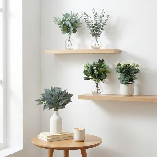 100PCS Eucalyptus Stems Bulk,4 Kinds Mixed Artificial Greenery Stems,Fake Eucalyptus Leaves for Table Centerpieces,Vase,Wedding Decorations,Bridal Bouquet,Home Decor - size: 100PCS