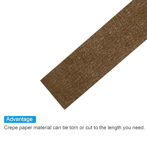 PATIKIL Floral Tape 1/2" x 30 Yard, 3 Pack Flower Wrap Adhesive Tape for Bouquet Stem Wrapping, Coffee - color: Coffee