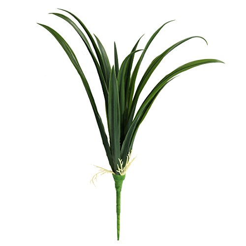 Jasming Artificial Leaves Green Plants Real Touch Cymbidium Orchid Fake Branches for Garden Home Decoration (B) - color: B
