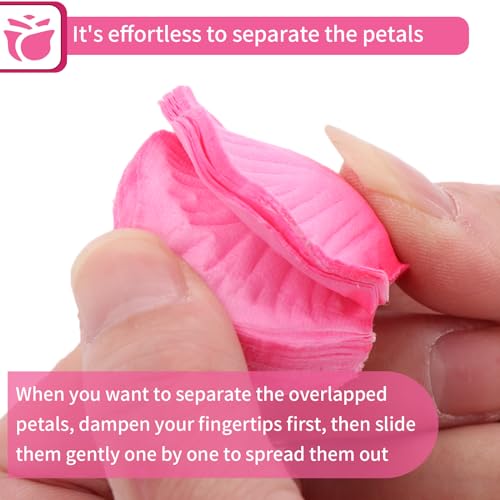 1000 Pcs Artificial Fake Rose Petals,Flower Petals for Romantic Night, Engagement, Party, Wedding, Event Flower Decorations, in Bulk(Peach Gradient) - color: Peach Gradient, size: 1000Pcs