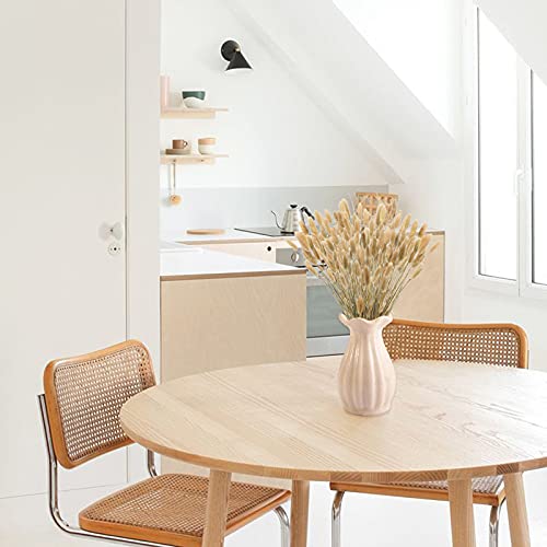 Uieke 17'' Natural Bunny Tails Dried Flowers, 120 Pcs Dried Lagurus Ovatus, Dried Brown Pampas Grass Decor for Farmhouse Flower Arrangements Wedding Home Boho Party Decorations - color: Brown-120pcs