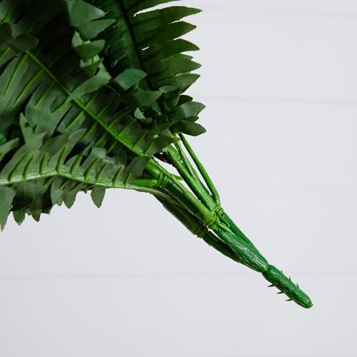 Nearly Natural 40in Boston Fern Artificial Plant, Large Hanging Fake Plant with 56 Long Realistic Fronds, Maintenance-Free Faux Fern for Office and Home Décor (Set of 2) - size: 40" - Set of 2