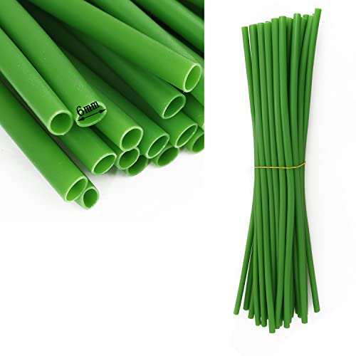 yyangz 30PCS 12inch Artificial Flower Stem Covers for DIY Wedding Bouquet Corsage and Floral Arrangement, Green