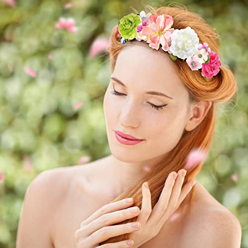 Cindeer 217 Pcs Mini Silk Flower Heads Bulk, Small Fake Flowers for Crafts Artificial 3D Loose Fabric Flower for Crafts DIY Wedding Party Hair Cap Dresses Decorations(Charming Color) - color: Charming Color