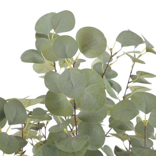 Nafresh Tall Eucalyptus Tree Artificial，6ft(72in) Faux Eucalyptus Tree with Realistic Silk Leaves， Fake Trees Indoor Outdoor for Home Office Living Room Bedroom Foyer Porch Decor.