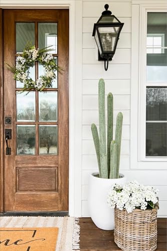 DILATATA 29.5” Tall Fake Cactus Plant Potted Large Cactus 'Old Man Cactus' Big Cacti Plants Artificial Cactus for Home Garden Office Decor Housewarming Gifts Faux Cacti - color: Old Man