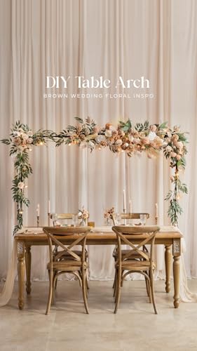 Ling's moment Fake Flowers Box, Faux Artificial Greenery Stems Foam Roses Dahlia Silk Hydrangea Peony Fabic Flower for Centerpieces Bouquet Wedding Vase Decorations, Boho & Nude, Deluxe Combo - color: Beg-boho & Nude, size: Deluxe