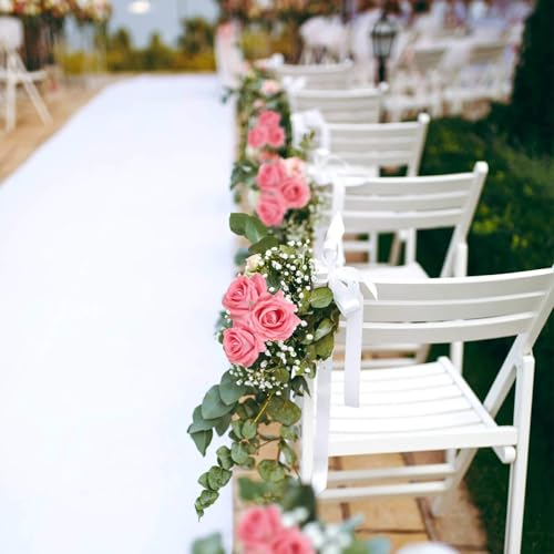 Pink Roses Artificial Flowers 16pcs Velvet Artificial Roses with Stems 3.15" Pink Fake Roses for Bridal Bouquet Wedding Flowers for Floral Centerpieces Home Party Decor (Pink) - color: 3.15" Pink