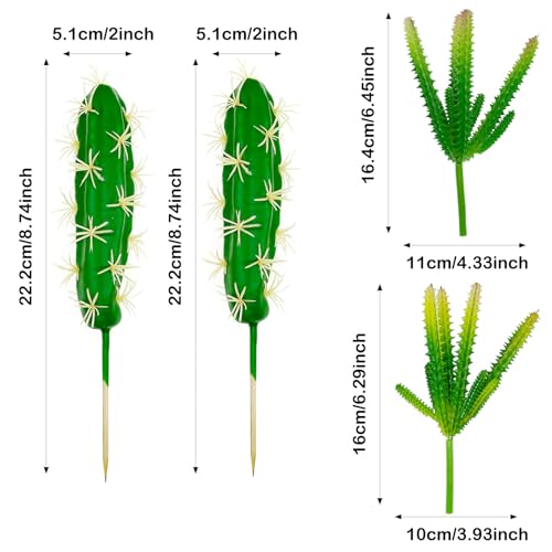 Cayway 10 PCS Faux Fake Succulents Artificial Cactus DecorFaux Cactus Cacti Plant Artificial Cactus Succulent Artificial Succulent Plants for Decoration Faux Cactus Plant Bulk