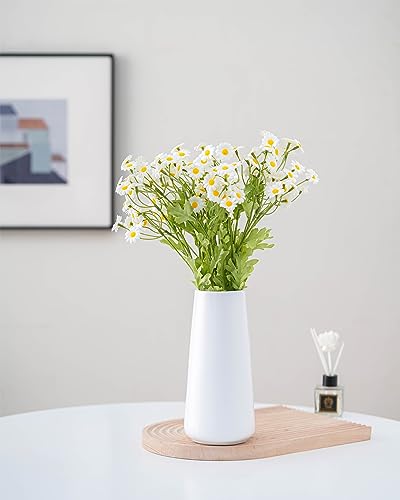 10" White Vase - Large White Ceramic Flower vase, Boho Vases for Pampas Grass, Minimalist Modern vases for Home Decor, Table Shelf Living Room Farmhouse Decor - color: Solid White, size: Super Big