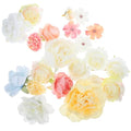 21pcs Artificial Peony Flower Heads Small Fake Flowers Silk Simulation Craft Decorations for DIY Wedding Party Home Décor