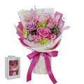 Preserved Flowers Bouquet, Flowers for Delivery Prime,100% Real Roses That Last Up to 3 Years, Gift for Her: Birthday Christmas Valentine's Day Mother's Day,Christmas, Room Decorations (Pink)