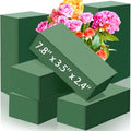 6 Pcs Floral Foam Blocks,Green Wet Dry Florist Foams for Artificial Fresh Flower Plant Arrangements,Wedding,DIY,Crafts,7.8 x 3.5 x 2.4inch