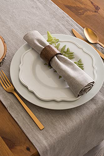 DII Chambray Kitchen, Tabletop Collection, Stone, 14x108 Table Runner - color: Stone, size: 108" x 14" (Rectangular)