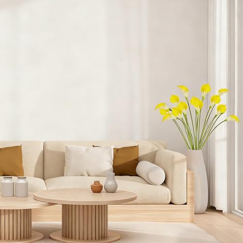 Yellow Calla Lily Artificial Flowers 22PCS 25" Real Touch Long Stem Faux Calla Lillies for DIY Wedding Bouquet Party Home Decor (Yellow) - color: Yellow