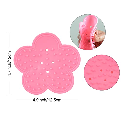 5PCS Rose Thorn Tools Rose Leaf Thorn Strippers with a Rose Pruning Shears and Garden Rose Gloves Pink1