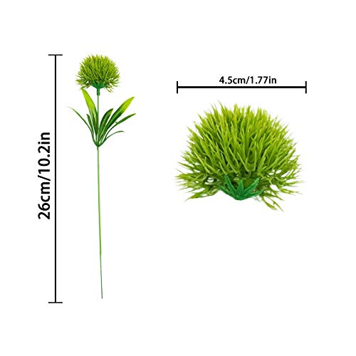 Uieke 36Pcs Dandelion Artificial Flowers, Artificial Flowers for Decoration Fake Plants Bouquet Plastic Flowers for Home Decoration Wedding Decor Flower Arrangment Green - color: Green, size: 36PCS