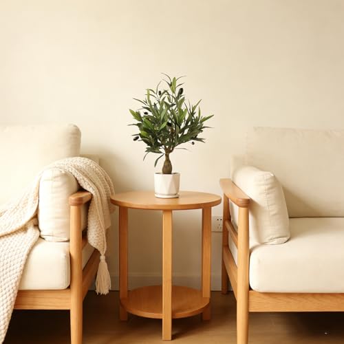 Fake Olive Tree with Pot Indoor, 18" Artificial Olive Tree Stems Potted Greenery Tabletop Faux Green Plants in Pot for Office Bedroom Bathroom Kitchen Living Room Home Decor - color: 18in