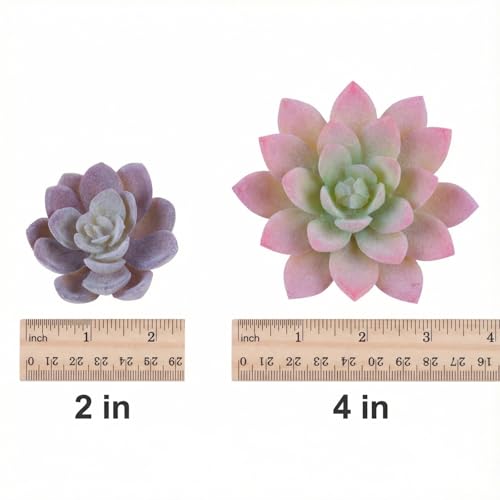 18 Pcs Artificial Succulents, Realistic Succulent Plants,Unpotted Faux Succulent for DIY Crafting Floral Wall Garden Arrangement Home Office Decoration