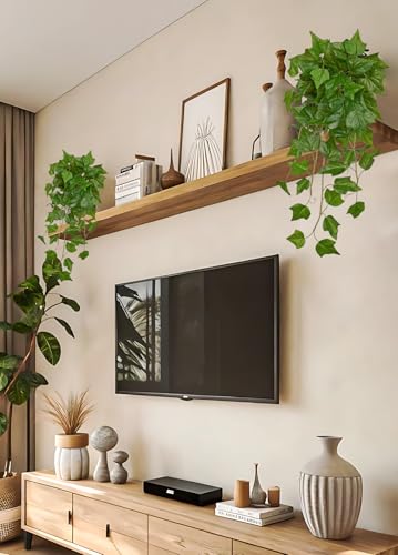 24" Artificial Hanging Plant Ivy Vine Green Plants Decorative Artificial Plants Fake Hanging Plants for Window Wall Decorations - color: Ivy, size: 24-inch