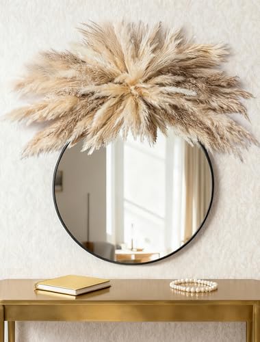 Pampas Grass Wall Decor -Boho Dried Flowers Hanging Decor Kits, 20~30inch Adjustable,Requires Assembly-Easy Install,Apply to Home Decor ,Shop,Living Room, Bedroom, Wedding Arch, Farmhouse & Apartment