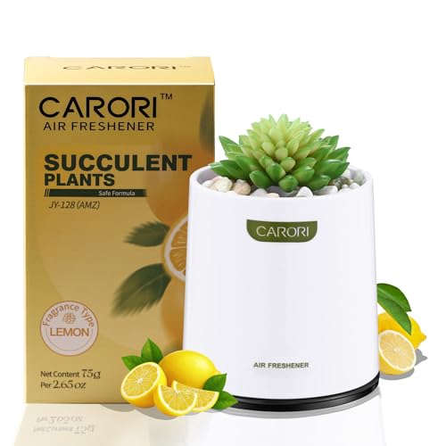 Artificial Succulent Plants with Subtle Lemon Scent, Faux Indoor Plants for Home Decor, Small Fake Plant for Bathroom, Bedroom, Office Decor, Aesthetic Room Accessories, Housewarming Gift - style: 1 Pack Lemon