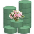 24 PCS Round Floral Foam Blocks,Green Wet Foam Block,Dry Floral Foam,Wet Florist Block Flower Arrangement Supplies for Wedding Aisle Flowers,Arty Decoration,Party
