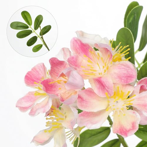 DILATATA Artificial Pink Flowers 29.5 Inch Long Stem Locust Flower Stems Faux Silk Sophora Japonica Blooms for Home Decor Wedding Centerpieces Wreath Farmhouse Floral Arrangements - color: Pink