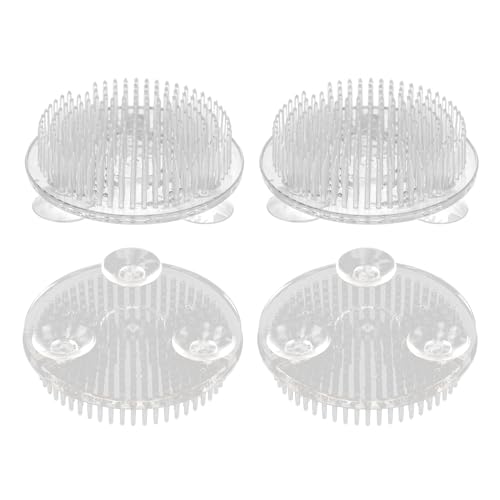 4pcs Plastic Flower Frog Flower Pins Floral Frog, Arrangements Vase Japanese Floral Arrangement Pin Frog Holder for Plant Decoration, Party/Wedding Decoration,70mm/2.76"(Transparent)