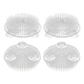 4pcs Plastic Flower Frog Flower Pins Floral Frog, Arrangements Vase Japanese Floral Arrangement Pin Frog Holder for Plant Decoration, Party/Wedding Decoration,70mm/2.76"(Transparent)