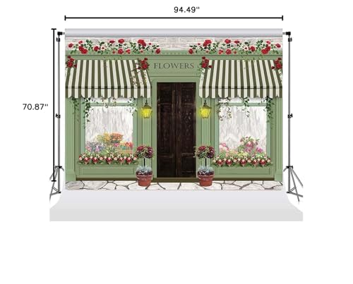 Flower Market Photography Background Spring Pink Flowers Tea Party Backdrop Bloom Floral Baby 1st Birthday Kids Birthday Girls Cake Smash Decor Backdrop Photo Studio,8X6FT - size: 8X6FT