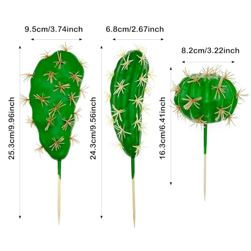 Cayway 10 PCS Faux Fake Succulents Artificial Cactus DecorFaux Cactus Cacti Plant Artificial Cactus Succulent Artificial Succulent Plants for Decoration Faux Cactus Plant Bulk
