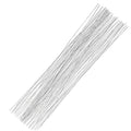 100 Pcs Floral Wire, 26 Gauge White Florist Wire - 14 Inch for Crafts, Bouquet Stem Wrapping, Wreath Making, Flower Arrangement Supplies - color: White