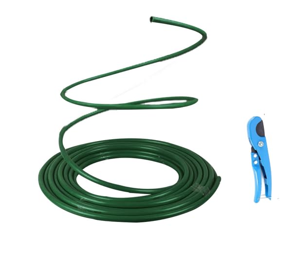 16ft Long 20mm Diameter Flexible Pipe PVC Tubing - Bendable Pipe Stem for Artificial Flowers Stem, Balloon Arches, Floral Wedding Decor, DIY Crafts, Cosplay Props (Green (16ft+1PCS Tubing Scissor)) - color: Green (16ft+1PCS Tubing Scissor)