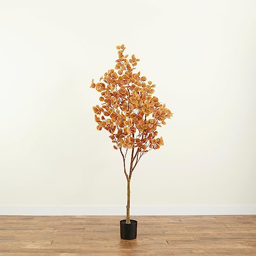 Nearly Natural 7ft. Artificial Autumn Fall Eucalyptus Tree