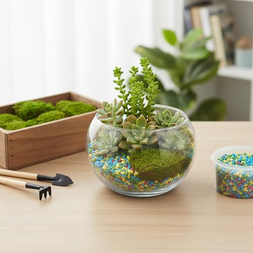 Solsew 6 Pcs Artificial Fake Green Moss for Potted Plant Indoor Waterproof Decorative Faux Moss Decor for DIY Crafts Garden Wedding Party Decoration(Stylish) - style: Stylish