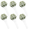 Etetevntt 6 PCS Bouquet Holders Foam Floral Handle Handle Bouquet Holder for DIY Wedding Foam Bouquet Handle Flower Arrangement Wedding Bouquet Supplies