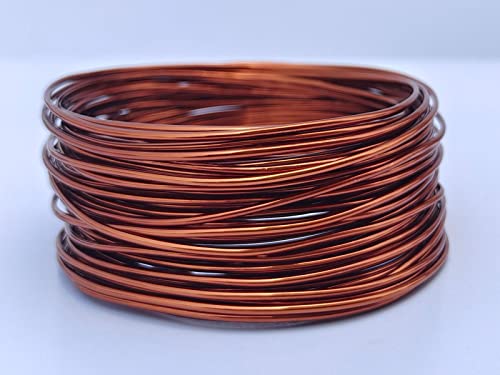 15 Gauge Anodized Aluminum Wire 49 Feet for Jewelry Making Craft DIY（1.5mm,Copper,41518） - color: Copper, size: 15 Gauge