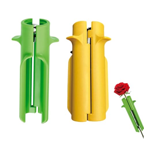 Rose Stripper Thorn used to remove Leafs Thorns Rose Thorn Stripper Tool Thorn Remover for Roses Leaf Stripper Tool Mother's Day Home Florist Gardening Flower Arrangement - 2pcs