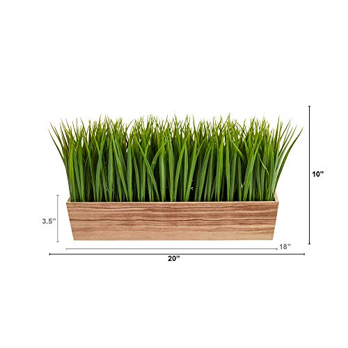 Nearly Natural 20in. Vanilla Grass Artificial Plant in Decorative Planter