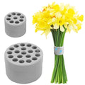 2 Pack Flower Arrangement Holder for Vase, Spiral Blossom Grid Flower Frog Stem Support, Ikebana Bouquet Tool (Gray) - color: Gray