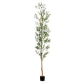 Potted Olive Artificial Tree - 9' - Green - size: 9ft