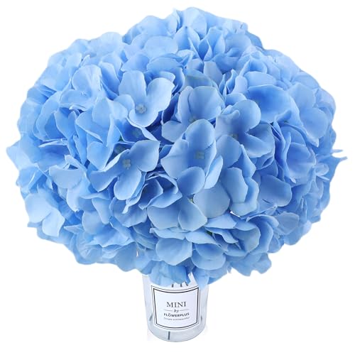 AVIVIHO 60 PCS Blue Hydrangea Artificial Flowers Bulk Fake Hydrangea Silk Flowers with Stems for Wedding Party Home Table Centerpieces Florals Bouquets Arch Festival Decoration - color: Blue, size: 60PCS