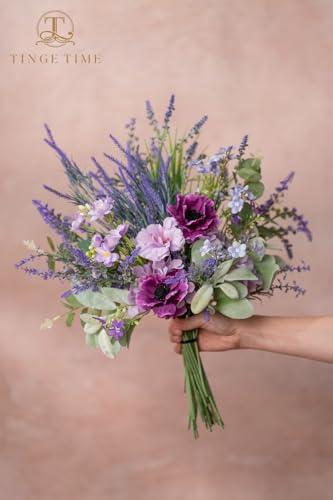 TINGE TIME Artificial Greenery Stems Box Set, 36pcs with 11 Kinds Faux Greenery Stems and Fake Lavender Bulk for Wedding DIY Bouquets Table Centerpieces Floral Arrangement Wedding Home Decor